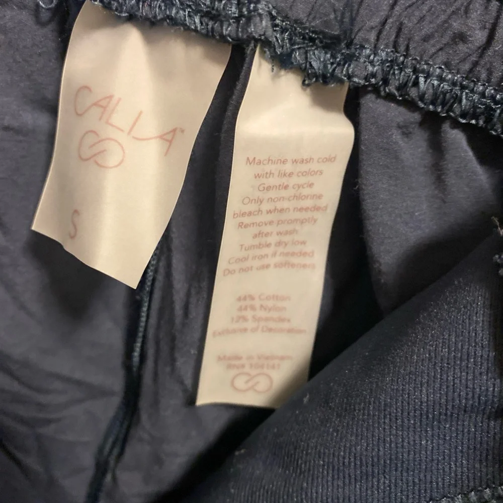 Calia By Carrie Underwood S Shorts Navy Athletic Wear Small Sm Elastic Waistband - Picture 4 of 5